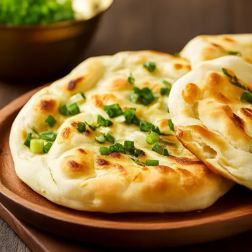 Roti Naan Bawang Putih Daun Bawang