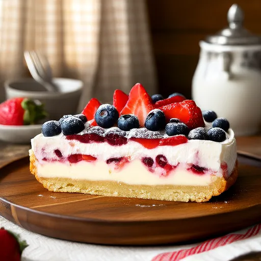 Rote, Weiße und Blaubeer-Shortcake