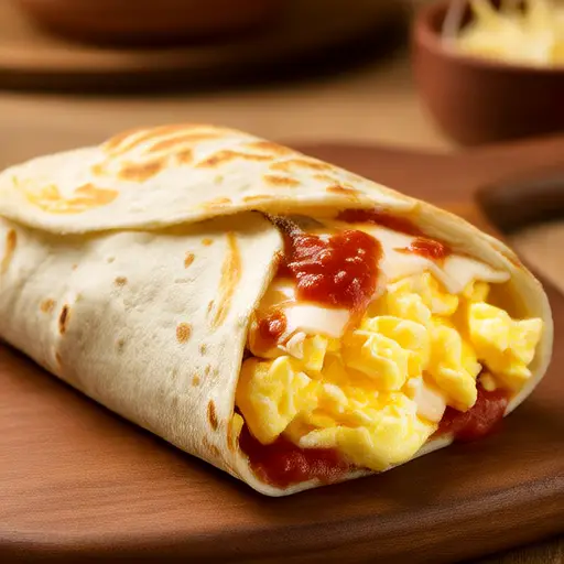 Burrito per la colazione in un minuto