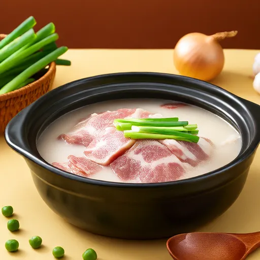 Kaki Ham Asap dengan Kacang Lima