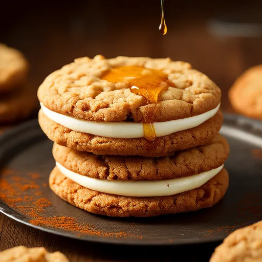 Gebräunte Butter-Haferflocken-Sandwichkekse