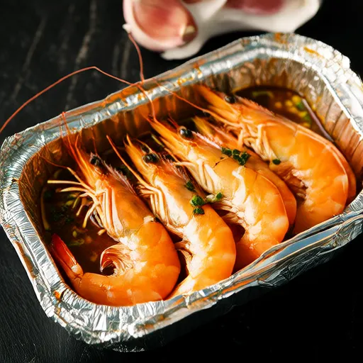 Tôm Scampi Thảo Mộc trong Túi