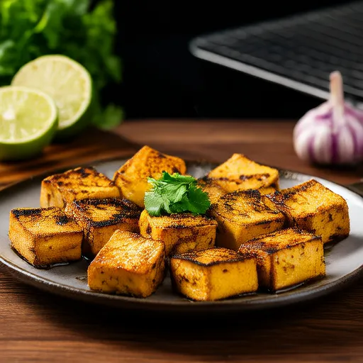 Tofu Grelhado com Coentro e Limão