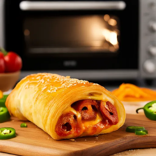 Rotoli di Salsiccia Jalapeno con Croissant