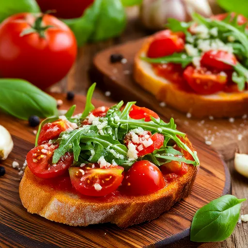 Bruschetta de Tomate e Rúcula da Jen