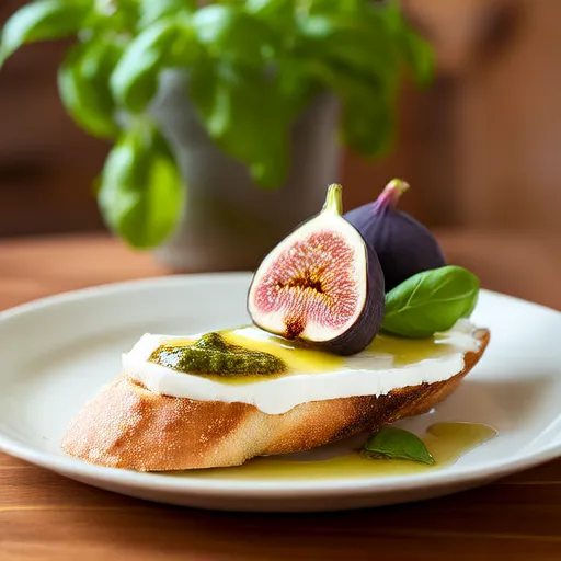 Burrata Bruschetta with Figs