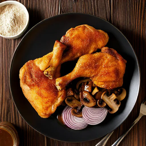 Turkey Chops with Mushroom Gravy
