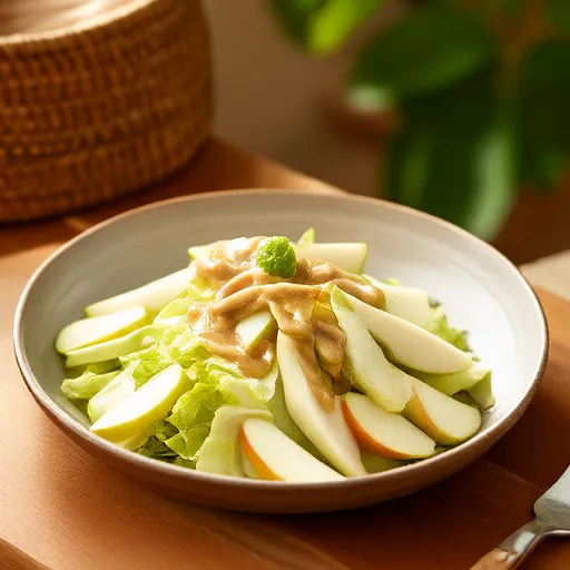 Vegan Raw Sunchoke Salad with Apples