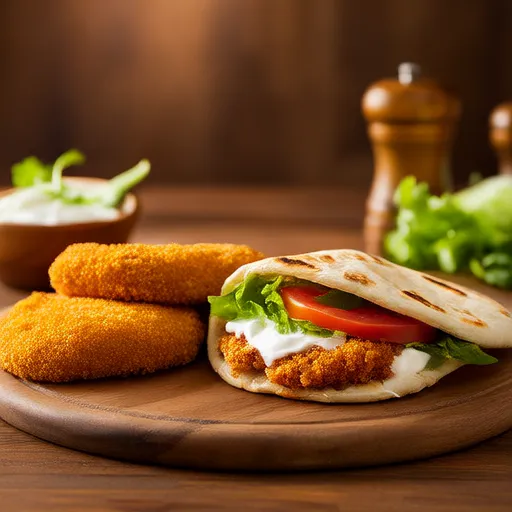 Falafel with Yogurt Sandwich