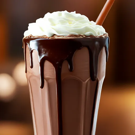 Malteada de Ponche de Huevo y Chocolate