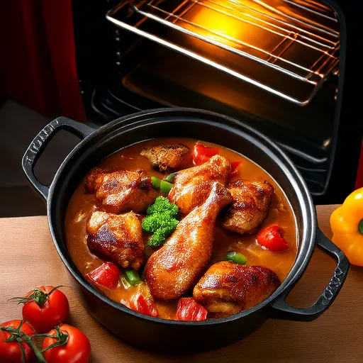 Gumbo di pollo e salsiccia al forno