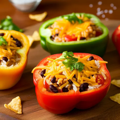 Перцы, фаршированные рисом и фасолью