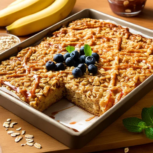 Barrette per colazione ai mirtilli e banana