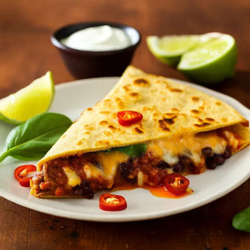 Quesadillas Đậu Đen và Khoai Lang