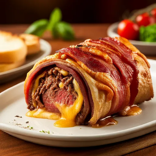 Pagnotta di Carne del Papà Avvolta nella Pancetta e Formaggio