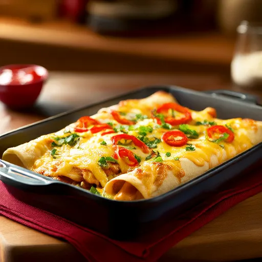 Creamy Mississippi Chicken Enchiladas
