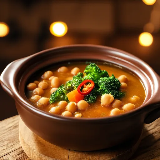 简单菠菜扁豆汤