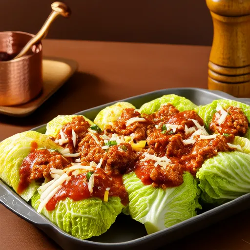 Stuffed Cabbage Rolls with Tomato Sauce