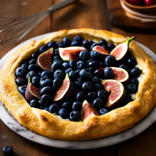 Crostata Blueberry dan Ara Pedesaan