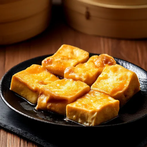 Einfaches Tofu in der Heißluftfritteuse