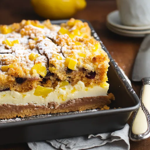 Блонди с клюквой и лимоном