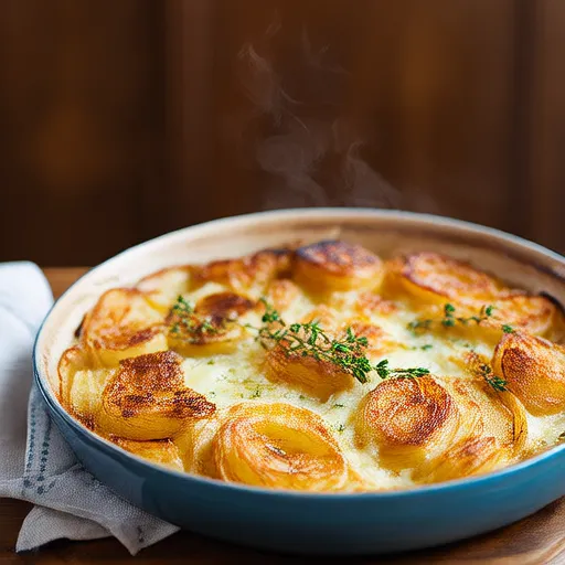 French Onion Potato Gratin