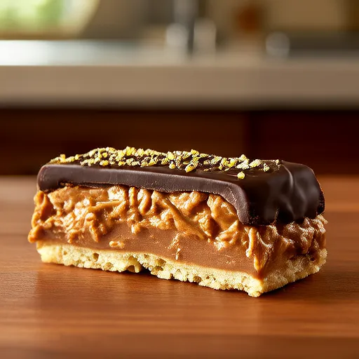 Barres au Chocolat et Beurre d'Arachide sans Cuisson