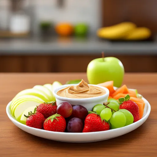 Molho de Frutas com Pasta de Amendoim