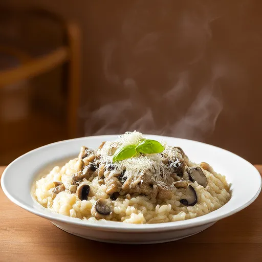 Risotto crémeux aux champignons