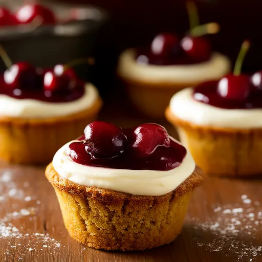 Cupcakes de Cheesecake com Cereja