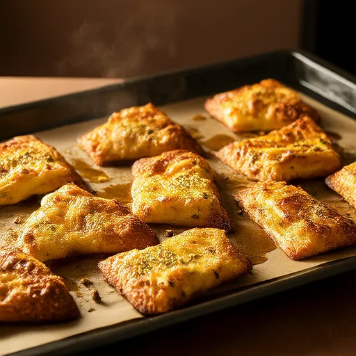Các miếng bánh mì pita tỏi