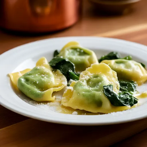 Tortellini Bayam dan Ricotta