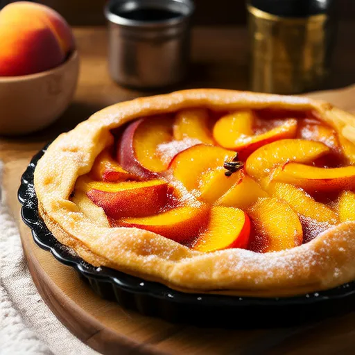 Crumble aux pêches fraîches I