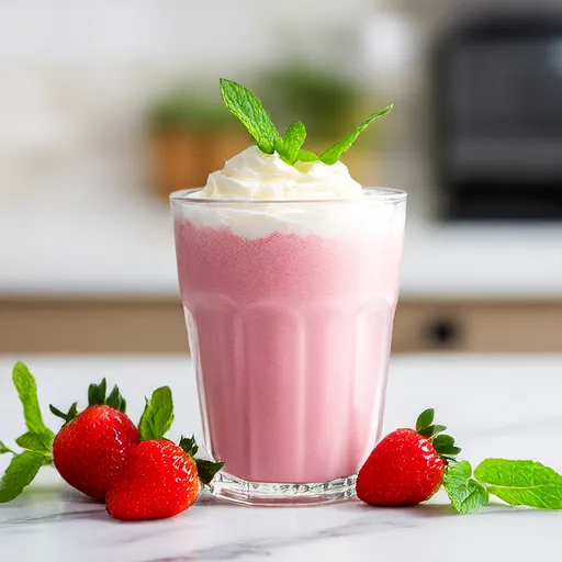 Batido saludable de bayas y espinacas