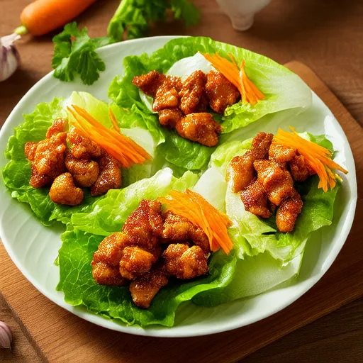 鸡肉生菜包