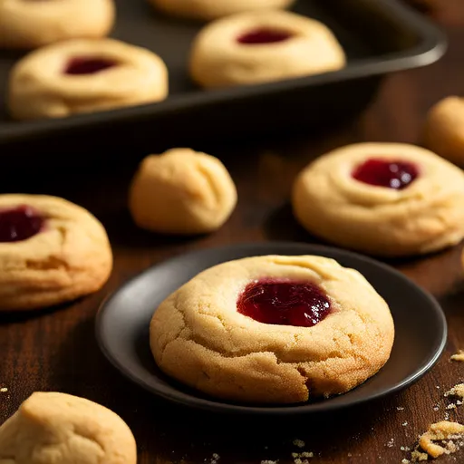 Jam Filled Butter Cookies