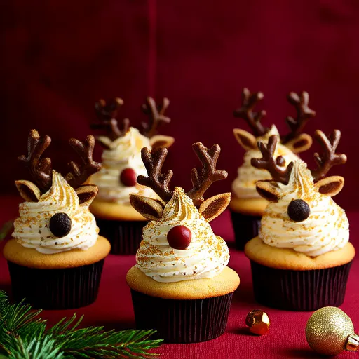 Cupcakes de Rena de Natal