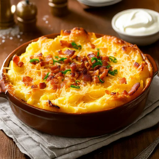 Twice-Baked Potato Casserole with Bacon
