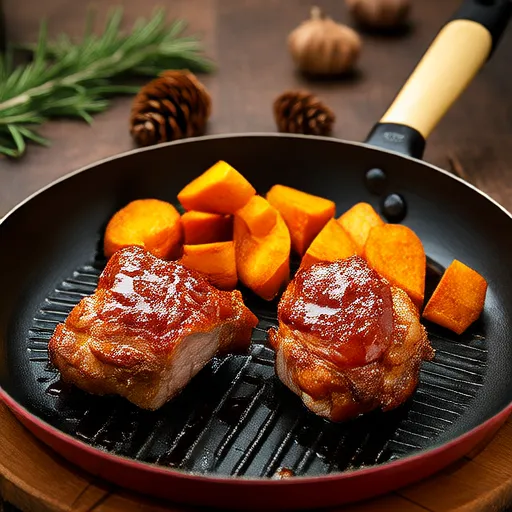 Air Fryer Pork Tenderloin with Sweet Potatoes