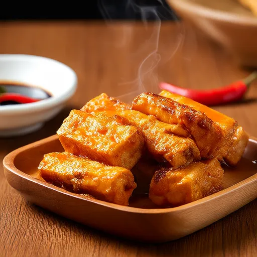 Tofu épicé cuit au four