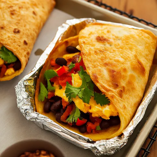 Make-Ahead Veggie Breakfast Burritos