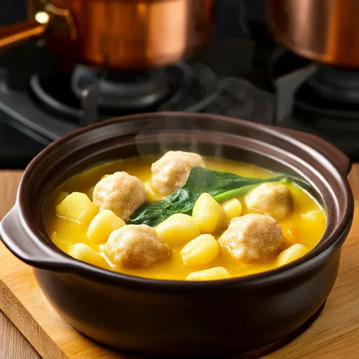 Sopa de Pollo y Ñoquis
