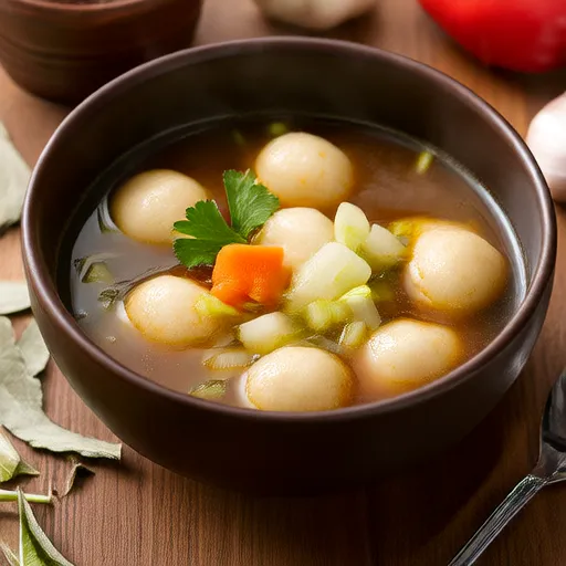 Vegetarische Matzeknödelsuppe