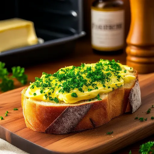 Chicken Alfredo Garlic Bread