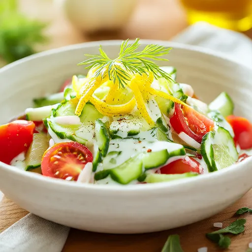 Insalata di Pomodoro e Cetriolo Crema