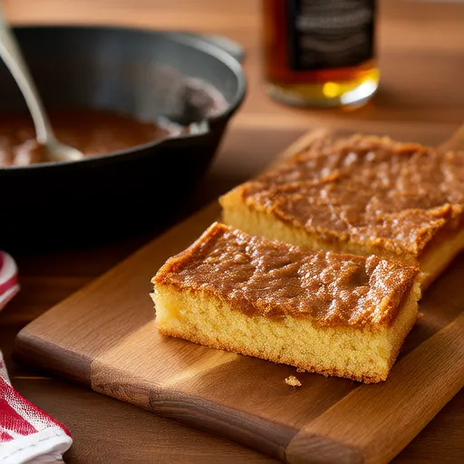 Blondies de Manteiga Dourada com Bourbon