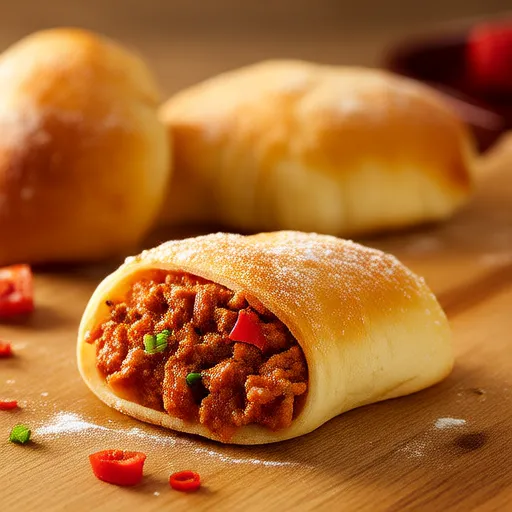 Bánh khoai tây nhồi xúc xích