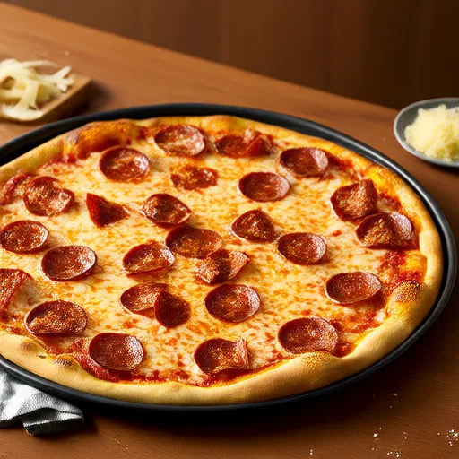 Món nhúng pizza Pepperoni với phô mai kem
