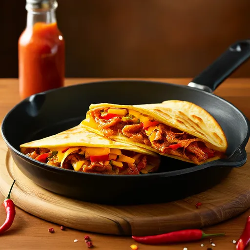 Quesadilla Crémeuse au Jalapeno et Porc Effiloché