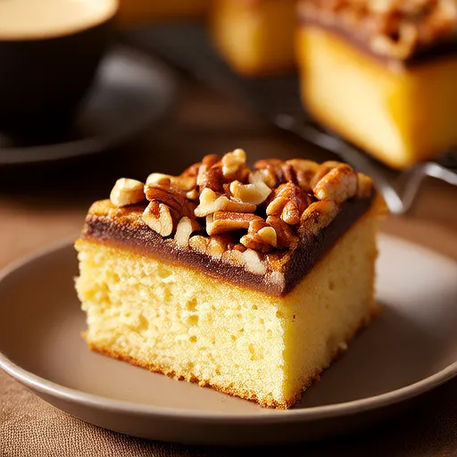 Pastel de café increíble con nueces